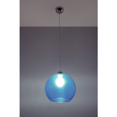 BALL lampa wisząca błękitna Sollux lighting